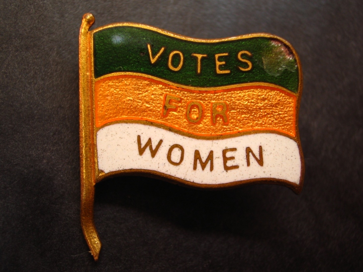 Votes For Women Suffragette pin local history